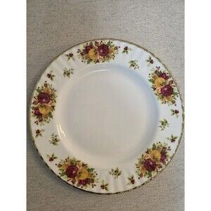 Vintage Albert Old Country Roses 10 1/4” Floral Dinner Plate(s)